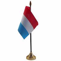 Nederland tafelvlaggetje - 10 x 15 cm - met standaard - polyester stof