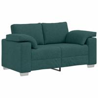vidaXL Loveseat Bank Donkergroen 120 cm Stof