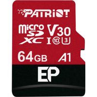 Patriot EP Series microSDXC 64 GB geheugenkaart UHS-I U3, Class 10, V30, A1, incl. SD-Adapter - thumbnail