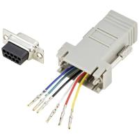 TRU COMPONENTS D-SUB-adapter D-SUB-stekker 9-polige RJ12-bus