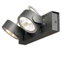 SLV Richtbare spots Kalu Led 2-lichts - 2x24w zwart 1000129