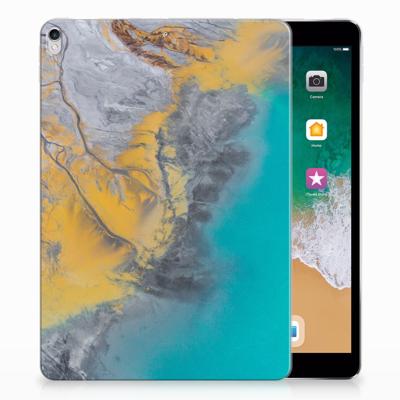 Apple iPad Pro 10.5 Tablet Back Cover Marble Blue Gold
