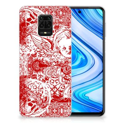 Silicone Back Case Xiaomi Redmi Note 9S | Note 9 Pro Angel Skull Rood Silicone Back Case Xiaomi Redmi Note 9S | Note 9 Pro Angel Skull Rood