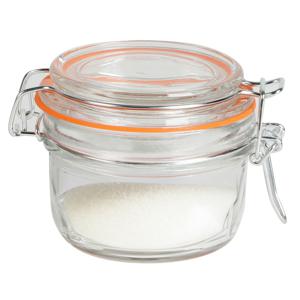 Urban Living Weckpot/inmaakpot - 140 ml - glas - beugelsluiting - D9 x H7 cm   -