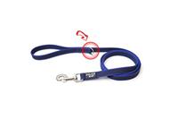 Julius-K9, 216GM-B-1,8 Color & Gray Gumed Lood Blauw-Grijs 20 mm * 1,8 m met lus, max. voor 50 kg honden