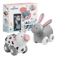 Magimals Wheelies Farm Box - Interactieve & magnetische dieren op wielen (6 stuks). Leuk en creatief speelgoed, perfect voor in bad of onderweg!