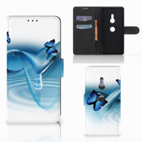 Sony Xperia XZ3 Telefoonhoesje met Pasjes Vlinders