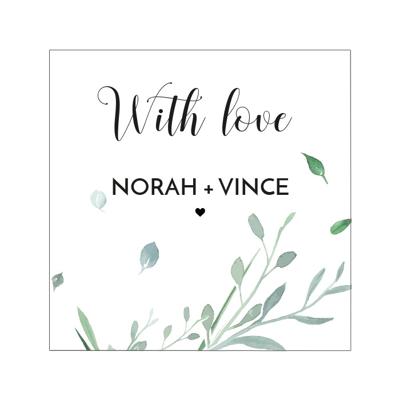 Etiket vierkant Modern Elegance Etiket vierkant Modern Elegance