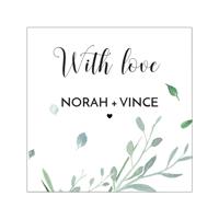 Etiket vierkant Modern Elegance