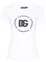 Dolce & Gabbana t-shirt à logo brodé - Blanc