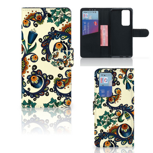 Wallet Case OPPO Find X3 Neo 5G Barok Flower