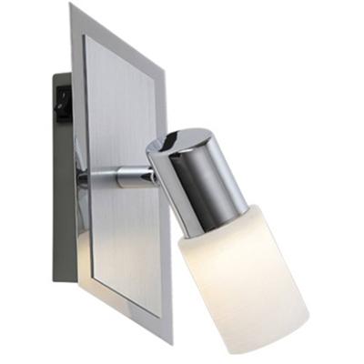 LED Wandspot - Trion Clupo - 4W - Warm Wit 3000K - 1-lichts - Rechthoek - Mat Chroom - Aluminium - OSRAM LEDs LED Wandspot - Trion Clupo - 4W - Warm Wit 3000K - 1-lichts - Rechthoek - Mat Chroom - Aluminium - OSRAM LEDs