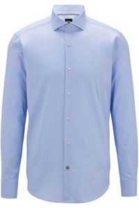 BOSS Regular Fit Overhemd blauw, Effen