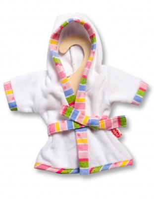 Heless poppenbadjas voor pop van 20 25 cm wit