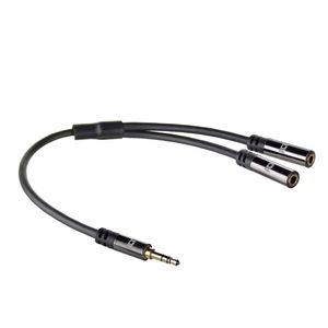 ACT AC3620 audiosplitter 3.5mm naar 2 x 3.5mm 0,15m