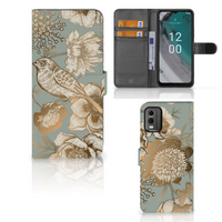 Hoesje voor Nokia C32 Vintage Bird Flowers - thumbnail