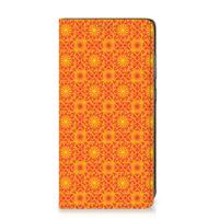 Samsung Galaxy A52 Hoesje met Magneet Batik Oranje