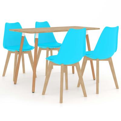 vidaXL 5-delige Eethoek blauw vidaXL 5-delige Eethoek blauw