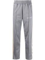 Palm Angels logo-embroidered track pants - Gris