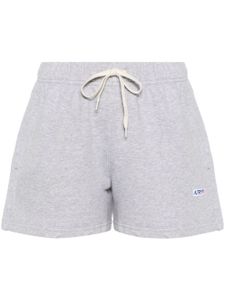 Autry short en coton à patch logo - Gris