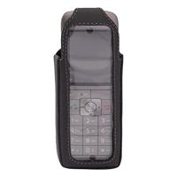 JT Berlin Lederen tas voor de Gigaset CL660 serie (CL660HX / CL660 / CL660A / CL690 / C630a) - zwart [telefoontas van echt leer I in 8 standen draaibare riemclip I handgemaakt in Europa ]