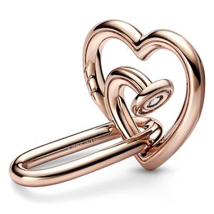 Pandora Me 782530C01 Link Styling Nailed Heart Double zilver rosekleurig