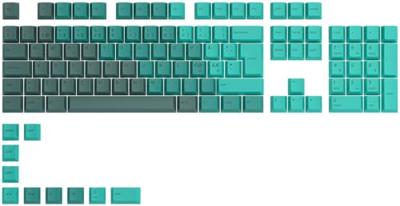 Glorious PC Gaming Race GPBT Keycaps - 115 PBT Tastenkappen, ISO, NO-lay-out, regenwoud
