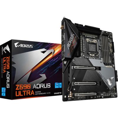 GIGABYTE Z590 ULTRA, socket 1200 moederbord RAID, Gb-LAN, WLAN, BT, Sound, ATX
