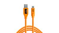 Tether Tools CUC3215-ORG USB-kabel USB 3.2 Gen 1 (3.1 Gen 1) 4,6 m USB A USB C Oranje