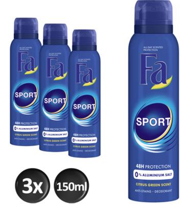 Fa Sport Deo Spray Trio (3x150 Ml)