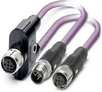 PHOENIX CONTACT SACB-4/8-L-5.0PUR SCO sensor/actuator-box-basisbehuizing, standaard toepassing, M12 speedcon-bus metalen aansluittype, 4 sleuven, 5 polen, A - uurcodering