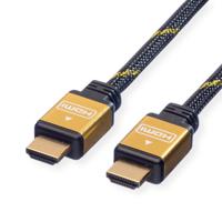 ROLINE GOLD HDMI HighSpeed Kabel met Ethernet, M-M, 1 m - thumbnail