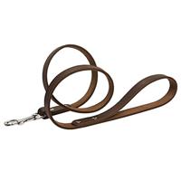 Beeztees hondenriem van leer, bruin, 100 x 1,2 cm