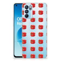 OPPO Reno 6 5G Siliconen Case Paprika Red