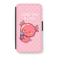 Love You A Lotl: iPhone X Flip Hoesje - thumbnail