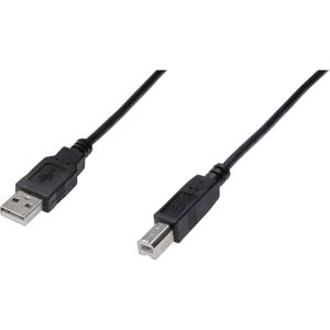 Digitus USB-kabel USB 2.0 USB-A stekker, USB-B stekker 3.00 m Zwart AK-300105-030-S