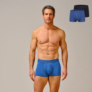 Bamigo Mason Slim Fit Korte Boxershorts Blauw - Navy (2-pack)