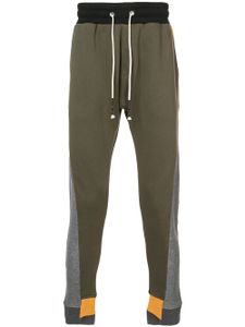 Mostly Heard Rarely Seen pantalon de jogging colour block - Vert