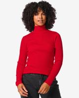 HEMA Dames Coltrui Rib Louisa Rood (rood)