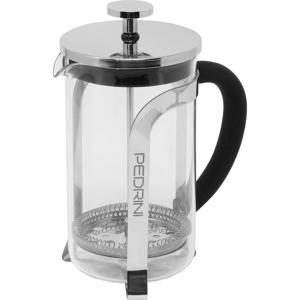 Pedrini 02CF107 handmatig koffiezetapparaat Franse druk 0,6 l Roestvrijstaal, Transparant