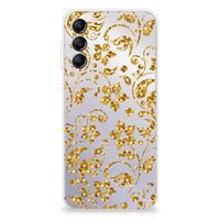 Samsung Galaxy A14 5G TPU Case Gouden Bloemen - thumbnail