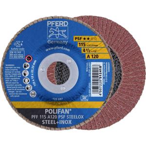 PFERD 67649115 PFF 115 A 120 PSF STEELOX Lamellenschijf Diameter 115 mm Boordiameter 22.23 mm RVS, Staal 10 stuk(s)