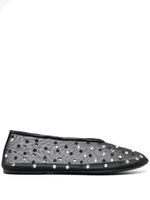 KHAITE ballerines Marcy en mesh - Noir