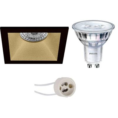 Philips - Led Spot Set - Sceneswitch 827 36d - Pragmi Pollon Pro - Gu10 Fitting - Dimbaar - Inbouw Vierkant - Mat