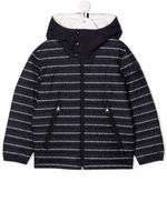 Moncler Enfant veste à logo imprimé - Bleu - thumbnail