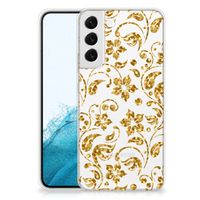 Samsung Galaxy S22 Plus TPU Case Gouden Bloemen