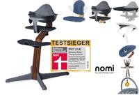 NOMI highchair complete set vanaf de geboorte Basis walnoot nature oiled en stoel antraciet