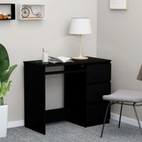vidaXL Bureau 90x45x76 cm spaanplaat zwart