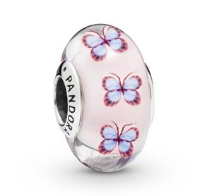 Pandora 797893 Bedel zilver/muranoglas Butterfly zilver-muranoglas