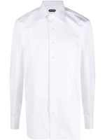 TOM FORD chemise cintrée à boutonnière - Blanc